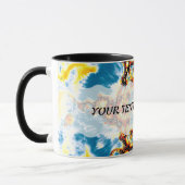 Blume des Lebens - farbenfroh 5 Tasse (Links)