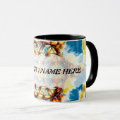 Blume des Lebens - farbenfroh 5 Tasse (VorderseiteRechts)