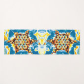 Blume des Lebens - farbenfroh 5 Yogamatte (Vorderseite (Horizontal))