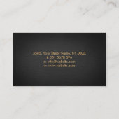 Blume des Lebens - Farbenfrohe Luxus-Ornament Visitenkarte (Rückseite)