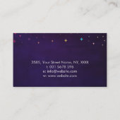 Blume des Lebens - farbenfrohe Spritzer Visitenkar Visitenkarte (Rückseite)