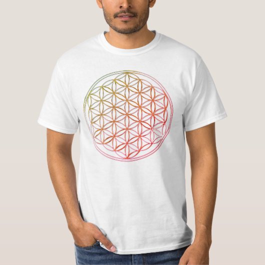 Blume des Lebens | farbig T-Shirt (Vorderseite)