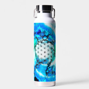 Blume des Lebens - Farbige Wege 2 Trinkflasche