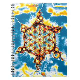 Blume des Lebens - Farbige Wege 5 Notizblock