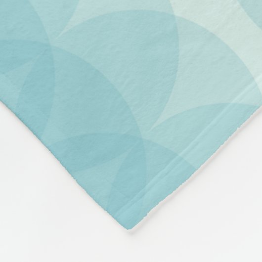 Blume des Lebens Fleecedecke (Ecke)