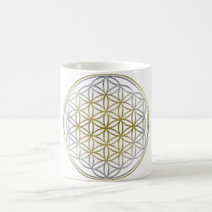 BLUME DES LEBENS / Flower of Life - BiColor Kaffeetasse