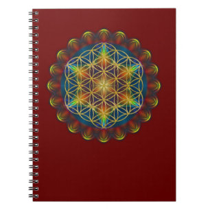 BLUME DES LEBENS / FLOWER OF LIFE - Mandala III Notizblock