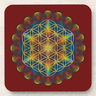 BLUME DES LEBENS / Flower of Life - Mandala III Untersetzer