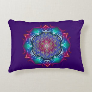 Blume des Lebens / Flower Of Life - Mandala IV Zierkissen