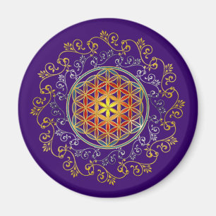 BLUME DES LEBENS / Flower of Life - Ornament IV Magnet
