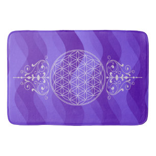 Blume des Lebens / Flower of Life - vintage Ia Badematte