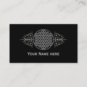 Blume des Lebens / Flower of Life - vintage II Visitenkarte