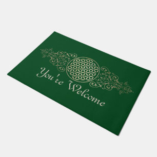 Blume des Lebens / Flower of Life - vintage X Fußmatte