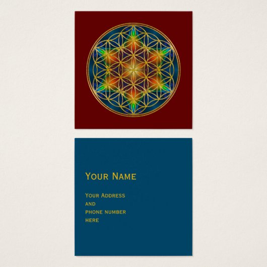 BLUME DES LEBENS - Fraktal Blossom 1 (Vorne & Hinten)