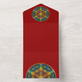 BLUME DES LEBENS - Fraktal Blossom 1 All In One Einladung (Innen Boden)