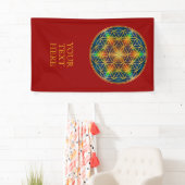 BLUME DES LEBENS - Fraktal Blossom 1 Banner (Insitu)