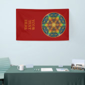 BLUME DES LEBENS - Fraktal Blossom 1 Banner (Messeveranstaltung)