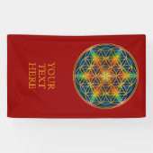 BLUME DES LEBENS - Fraktal Blossom 1 Banner (Horizontal)