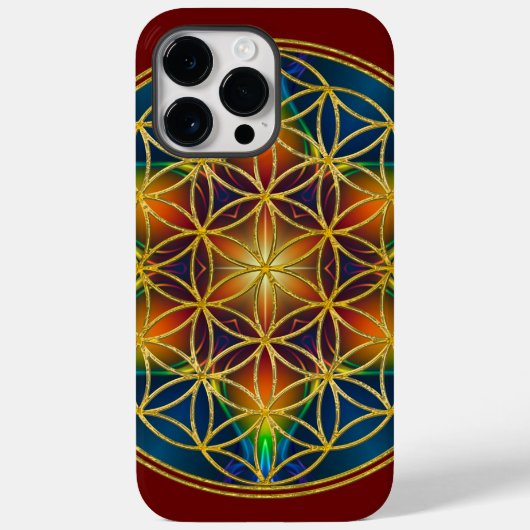 BLUME DES LEBENS - Fraktal Blossom 1 Case-Mate iPhone Hülle (Rückseite)