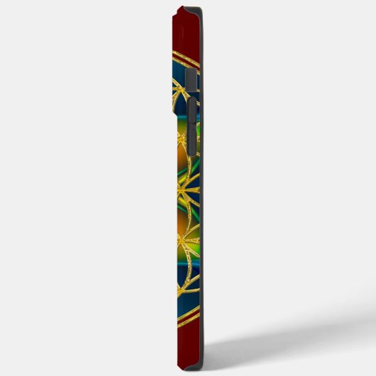 BLUME DES LEBENS - Fraktal Blossom 1 Case-Mate iPhone Hülle (Rückseite / Links)