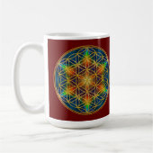 BLUME DES LEBENS - Fraktal Blossom 1 Kaffeetasse (Links)