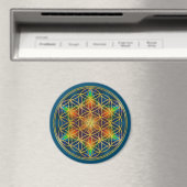BLUME DES LEBENS - Fraktal Blossom 1 Magnet (In Situ (Geschirrspüler))