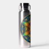 BLUME DES LEBENS - Fraktal Blossom 1 Trinkflasche (Vorne)