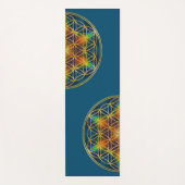 BLUME DES LEBENS - Fraktal Blossom 1 Yogamatte (Vorderseite)