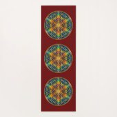 BLUME DES LEBENS - Fraktal Blossom 1 Yogamatte (Rückseite)