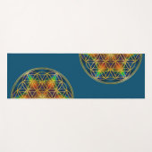 BLUME DES LEBENS - Fraktal Blossom 1 Yogamatte (Vorderseite (Horizontal))