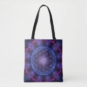 Blume des Lebens - Fraktal Mandala Platz II Tasche (Vorderseite)