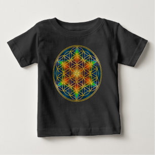 BLUME DES LEBENS - Fraktale Blüte 1 Baby T-shirt