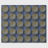 Blume des Lebens - Galaxie Geschenkpapier (Flach)