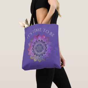 Blume des Lebens - Galaxie im Vintagen Stil 1 Tasche