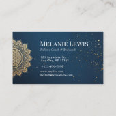 Blume des Lebens ganzheitlicher Coach & Bodywork Visitenkarte (Rückseite)