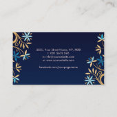 Blume des Lebens - Geblüht Einrichtung Visitenkarte (Rückseite)