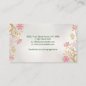 Blume des Lebens - Geblüht Einrichtung Visitenkarte (Rückseite)