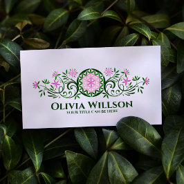 Blume des Lebens - Geblüht Einrichtung Visitenkarte