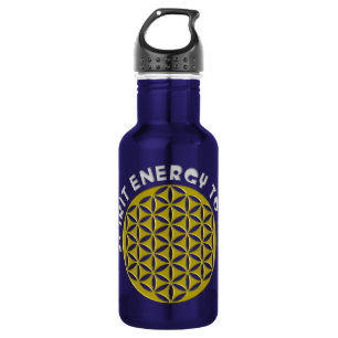 BLUME DES LEBENS - gelockt - SPIRITENERGIE ZU GEHE Edelstahlflasche