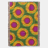 Blume des Lebens - geometrisches Blossom 4 Decke (Vorderseite Vertikal)