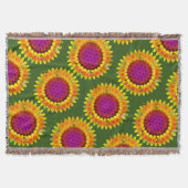 Blume des Lebens - geometrisches Blossom 4 Decke (Vorderseite)