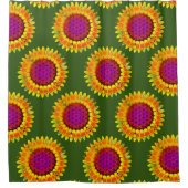 Blume des Lebens - geometrisches Blossom 4 Duschvorhang (Vorderseite)