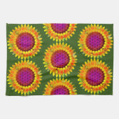 Blume des Lebens - geometrisches Blossom 4 Geschirrtuch (Horizontal)