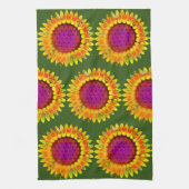 Blume des Lebens - geometrisches Blossom 4 Geschirrtuch (Vertikal)