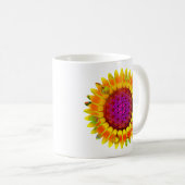 Blume des Lebens - geometrisches Blossom 4 Kaffeetasse (VorderseiteRechts)