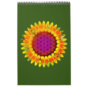 Blume des Lebens - geometrisches Blossom 4 Kalender