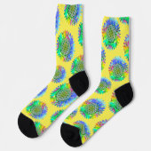 Blume des Lebens - geometrisches Blossom 4 Socken (Linkes Detail)