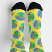 Blume des Lebens - geometrisches Blossom 4 Socken (Oben)