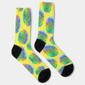 Blume des Lebens - geometrisches Blossom 4 Socken (Rechts)