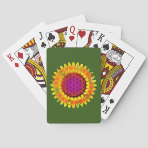 Blume des Lebens - geometrisches Blossom 4 Spielkarten